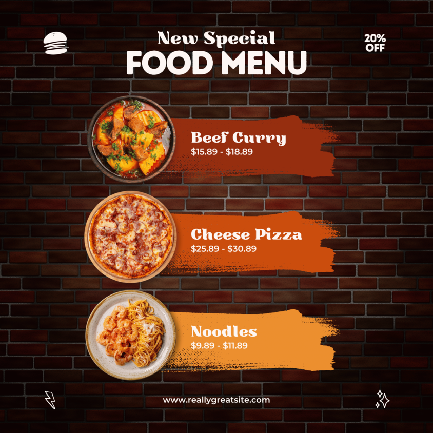 Restaurant Food Menu Special 1