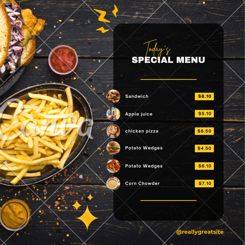 Restaurant Food Menu Special 9