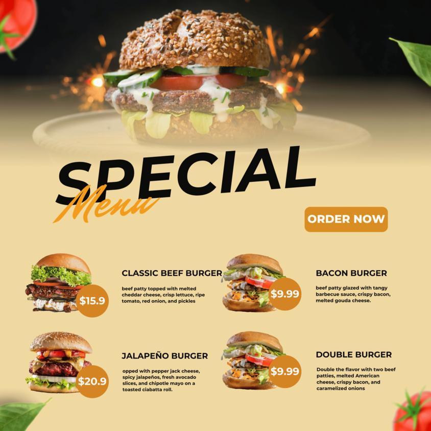 Restaurant Food Menu Special 6