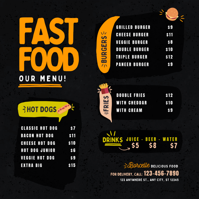 Restaurant Food Menu Special 2