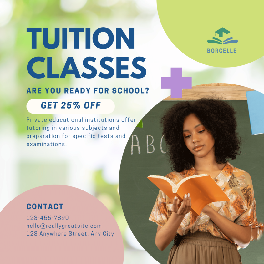 Tuition Class Admission Poster