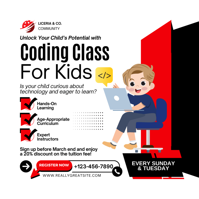 Coding Class Admission Poster