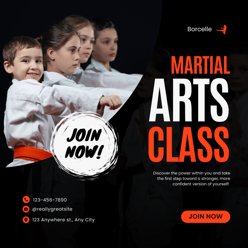 Martial Arts Class Admission Poster 3