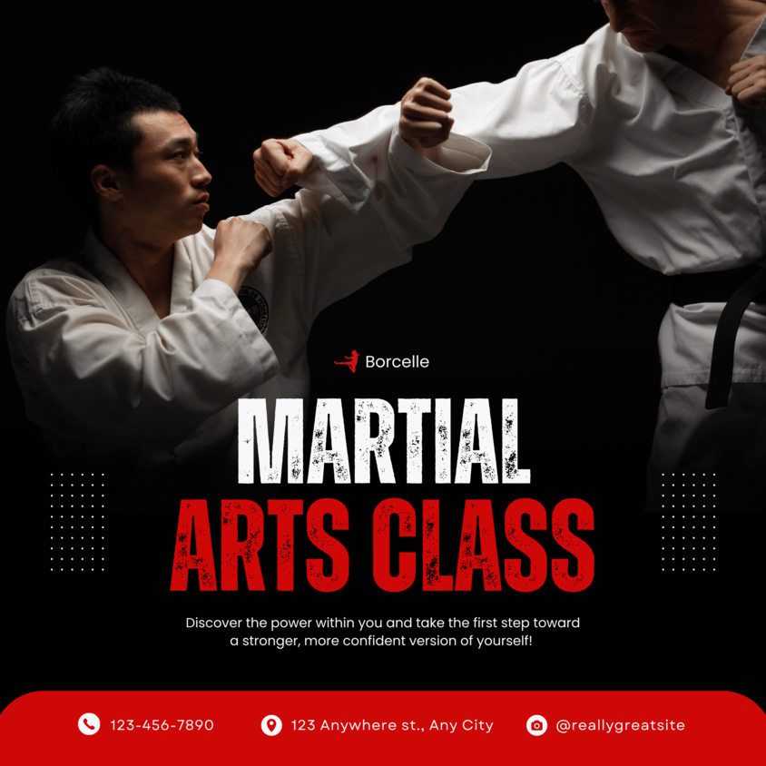 Martial Arts Class Admission Poster 2